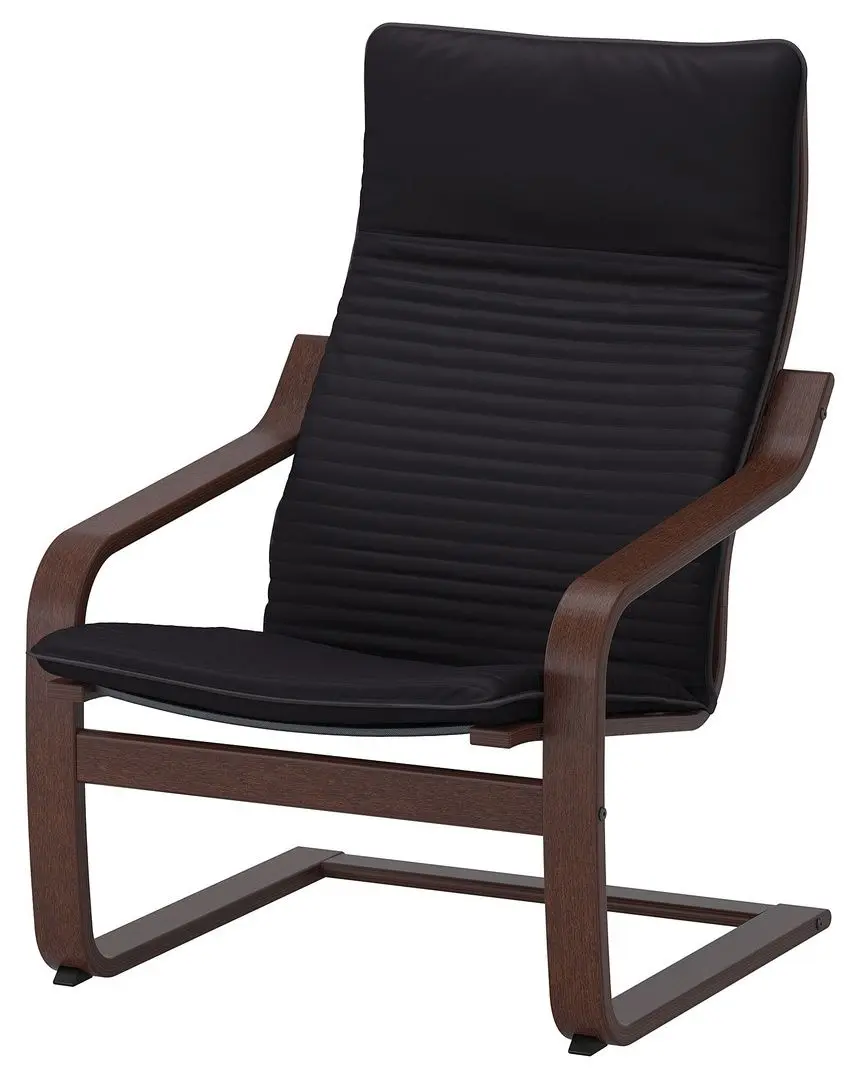 Fotoliu Ikea Poang (Maro/Knisa Negru)
