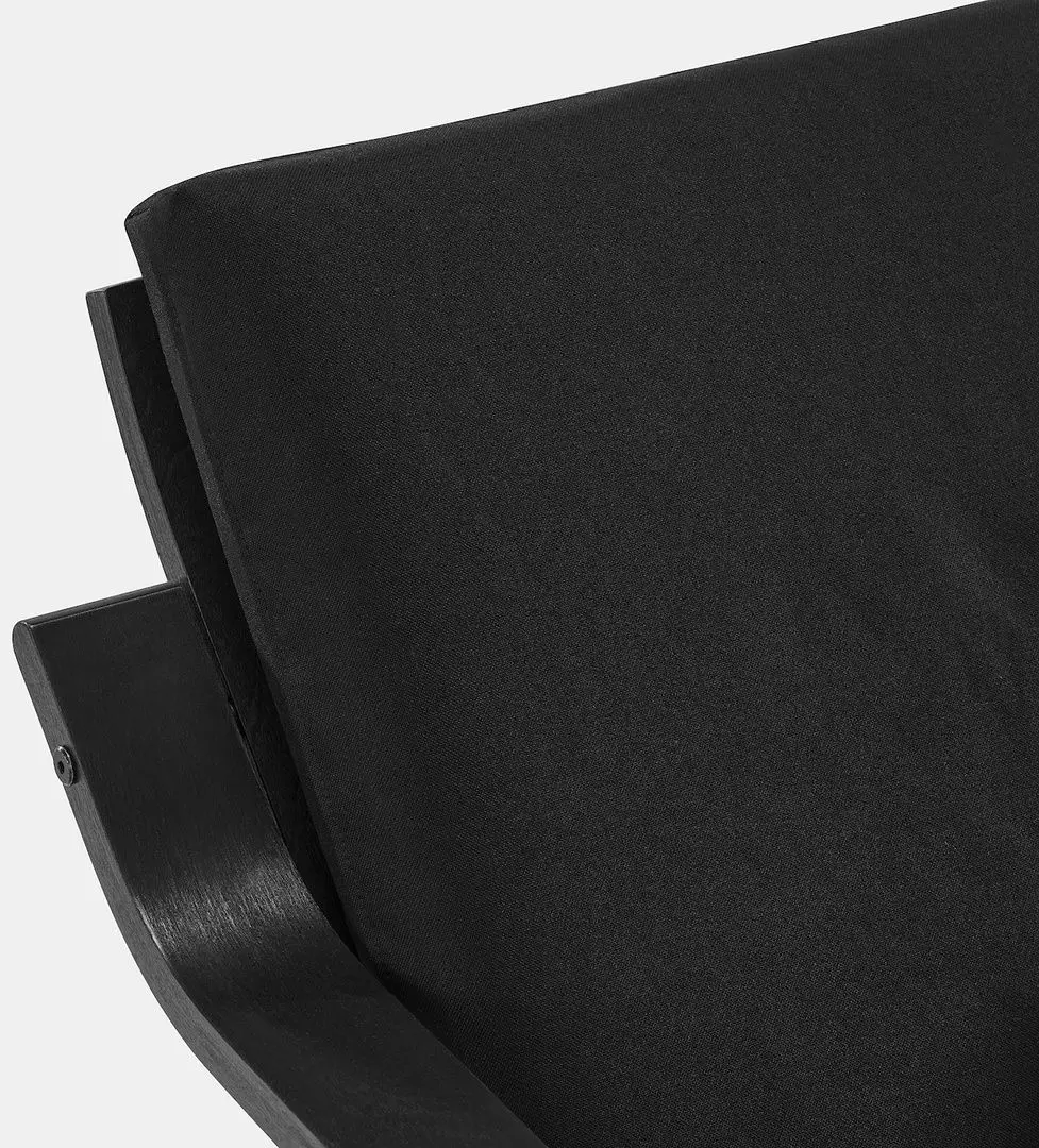 Fotoliu Ikea Poang/Vissle (Negru)