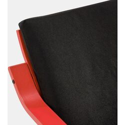 Fotoliu Ikea Poang/Vissle (Rosu/Negru) Thumb