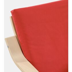 Fotoliu Ikea Poang/Vissle (Natural/Bej/Rosu) Thumb