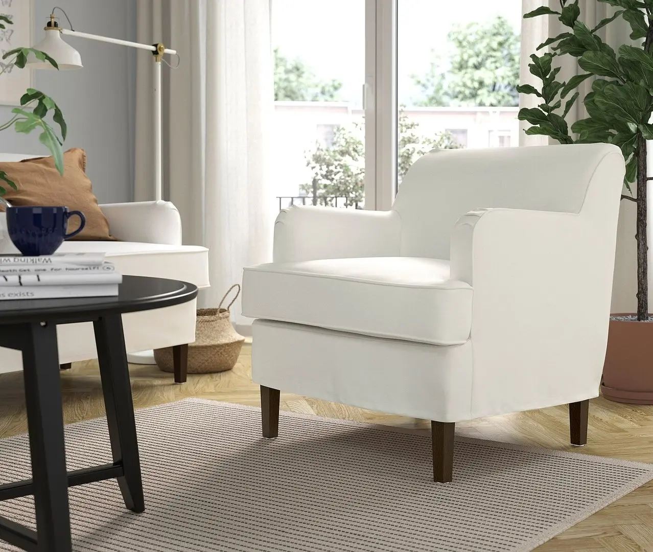 Кресло Ikea Rocksjon/Blekinge (Белый)