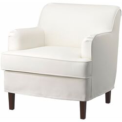 Fotoliu Ikea Rocksjon/Blekinge cu puf (Alb) Thumb