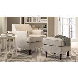 Fotoliu Ikea Rocksjon/Kilanda cu puf (Bej Deschis)