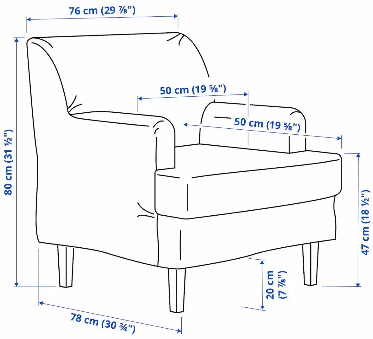 Fotoliu Ikea Rocksjon/Kilanda cu puf (Bej Deschis)