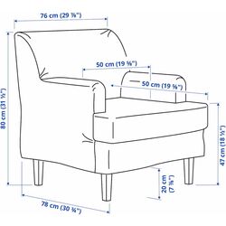 Fotoliu Ikea Rocksjon/Kilanda (Bej Deschis) Thumb