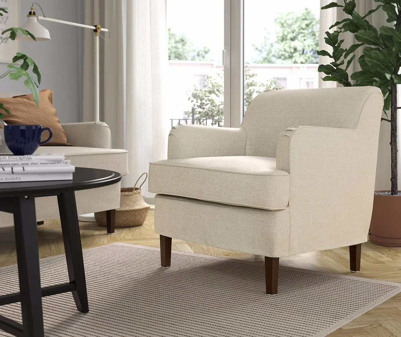 Fotoliu Ikea Rocksjon/Kilanda (Bej Deschis)