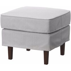 Fotoliu Ikea Rocksjon/Klovsta cu puf (Gri/Alb) Thumb