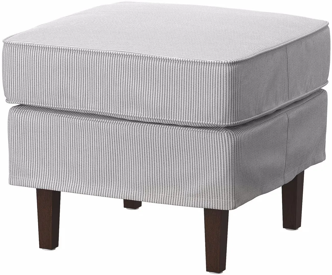 Fotoliu Ikea Rocksjon/Klovsta cu puf (Gri/Alb)