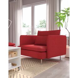 Fotoliu Ikea Soderhamn/Tonerud (Rosu)