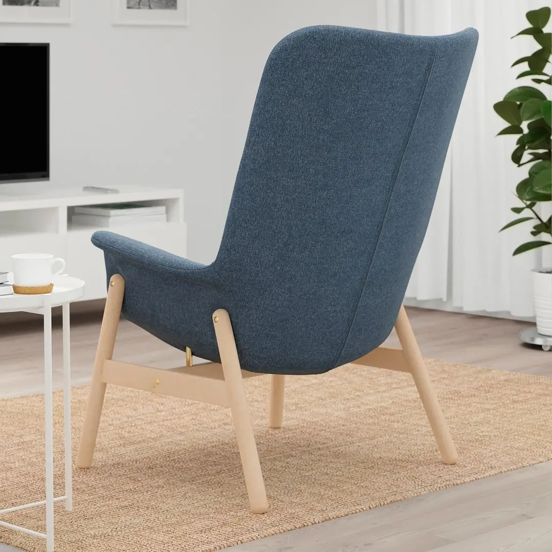 Fotoliu Ikea Vedbo spatar inalt (Gunnared Albastru)
