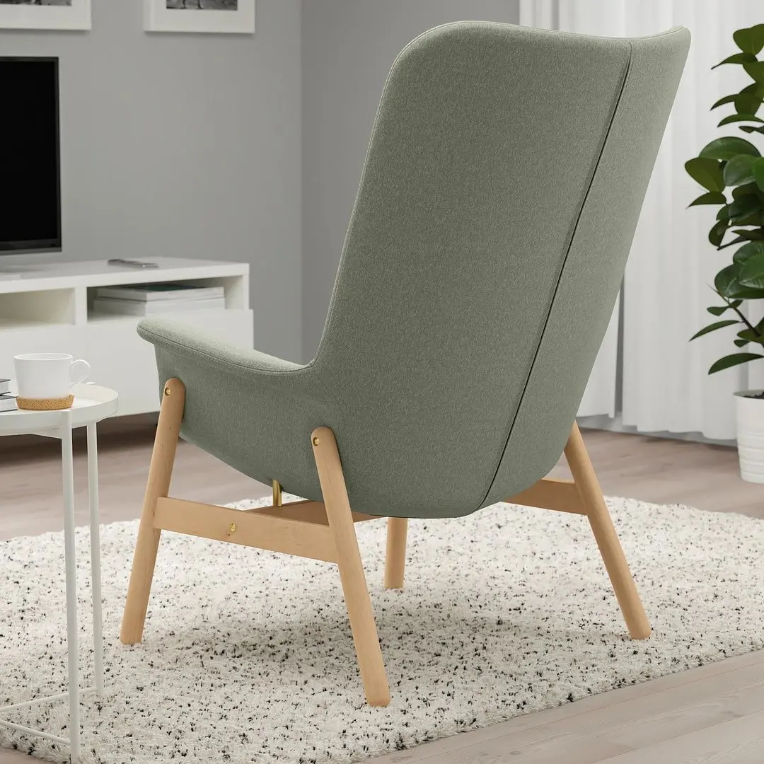Fotoliu Ikea Vedbo spatar inalt (Gunnared Verde Deschis)