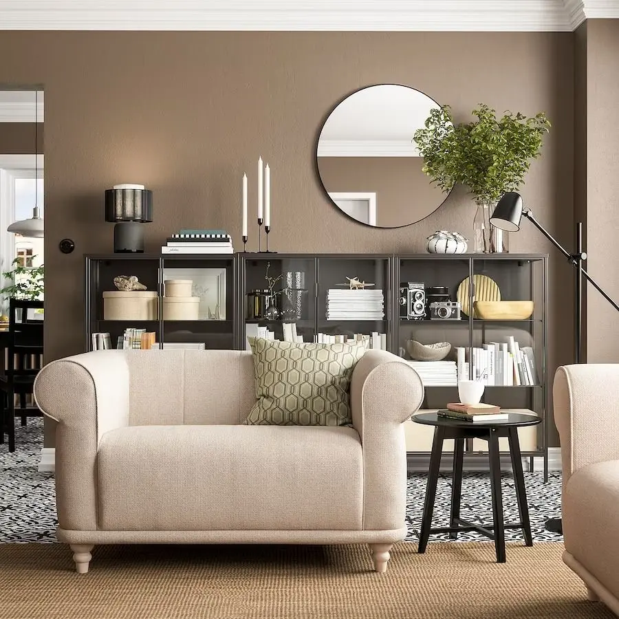 Fotoliu Ikea Viskafors 1.5-locuri (Lejde Bej Deschis/Mesteacan)