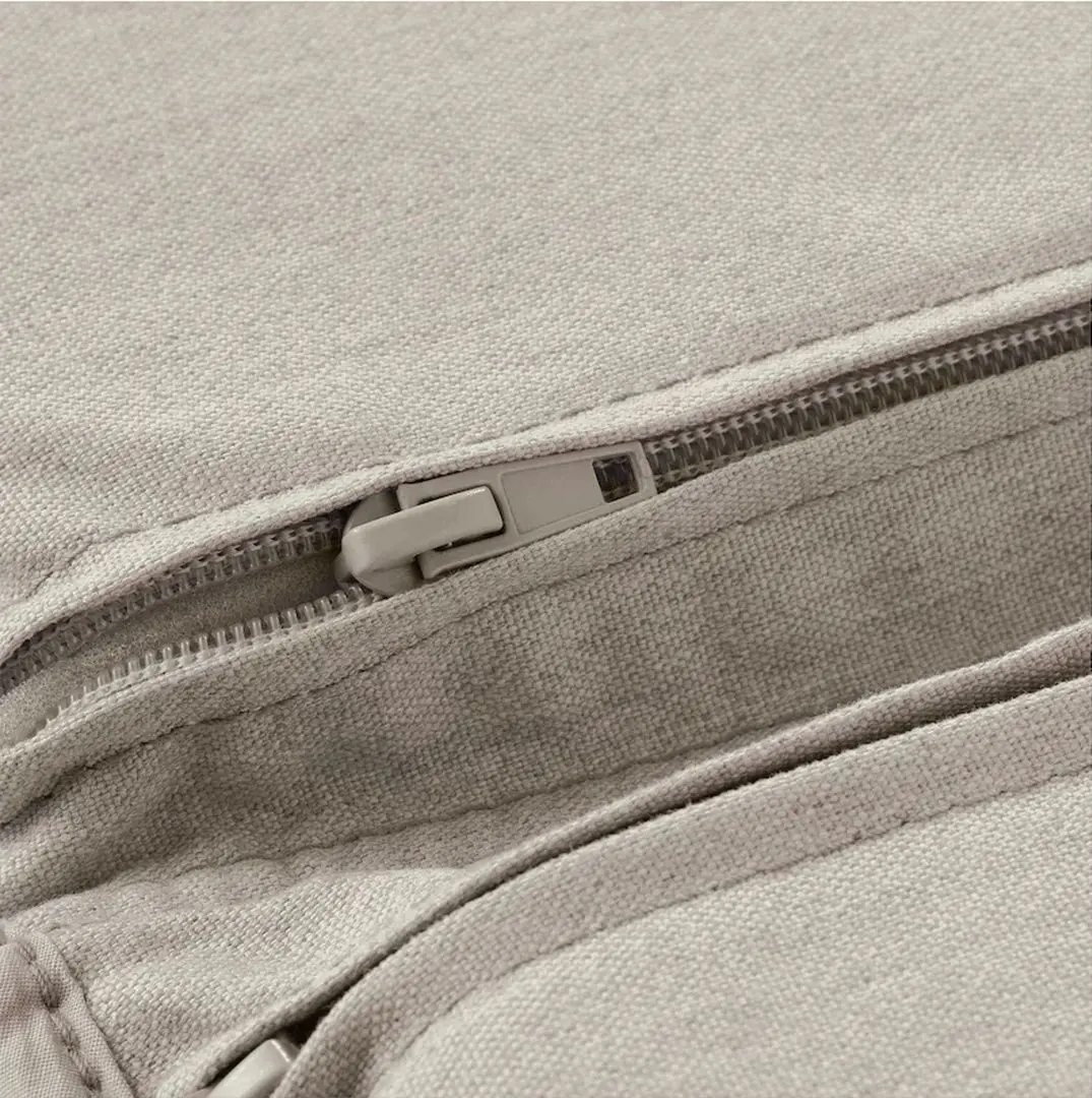 Balansoar Ikea Poang/Knisa (Negru-maro/Bej deschis)