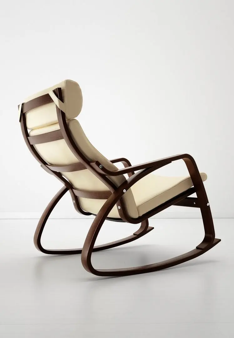 Fotoliu balansoar Ikea Poang (Maro/Glose Ecru)