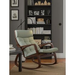 Fotoliu balansoar Ikea Poang (Maro/Gunnared Verde Deschis)