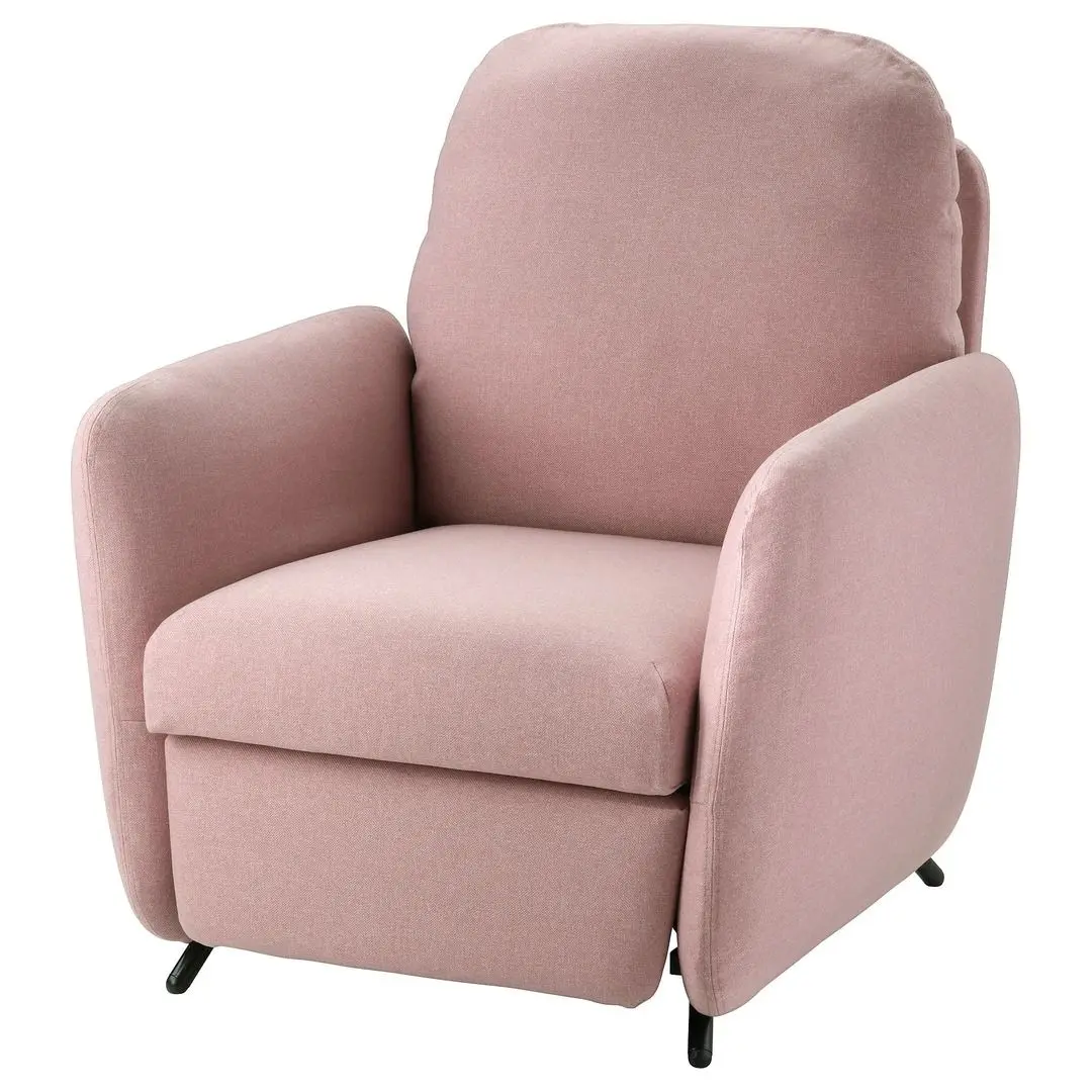 Fotoliu-recliner Ikea Ekolsund/Gunnared (Roz-maro deschis)