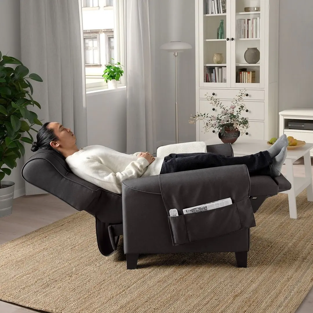 Fotoliu recliner Ikea Muren (Remmarn Gri inchis)
