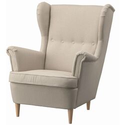 Fotoliu cu puf Ikea Strandmon (Kelinge Bej)