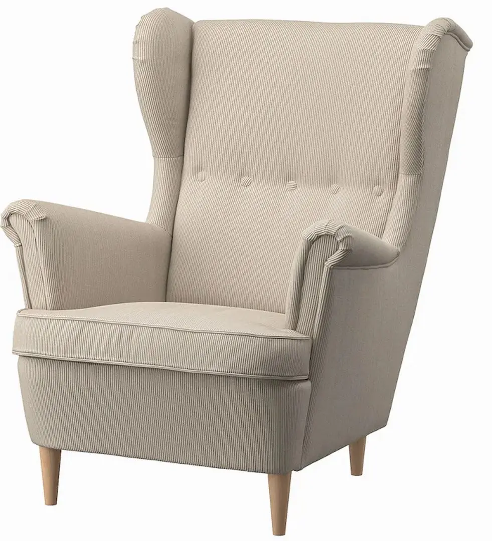 Fotoliu cu puf Ikea Strandmon (Kelinge Bej)