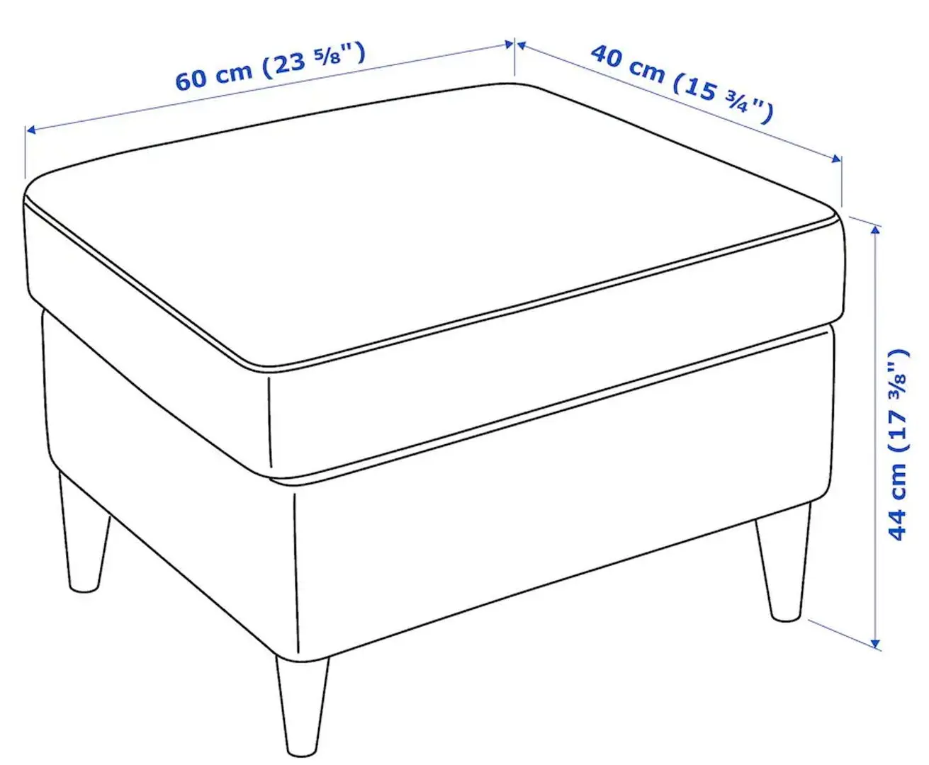 Fotoliu cu puf Ikea Strandmon (Nordvalla Gri Inchis)