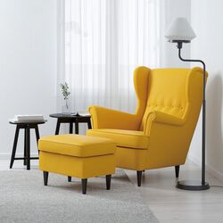 Fotoliu cu puf Ikea Strandmon (Skiftebo Galben) Thumb