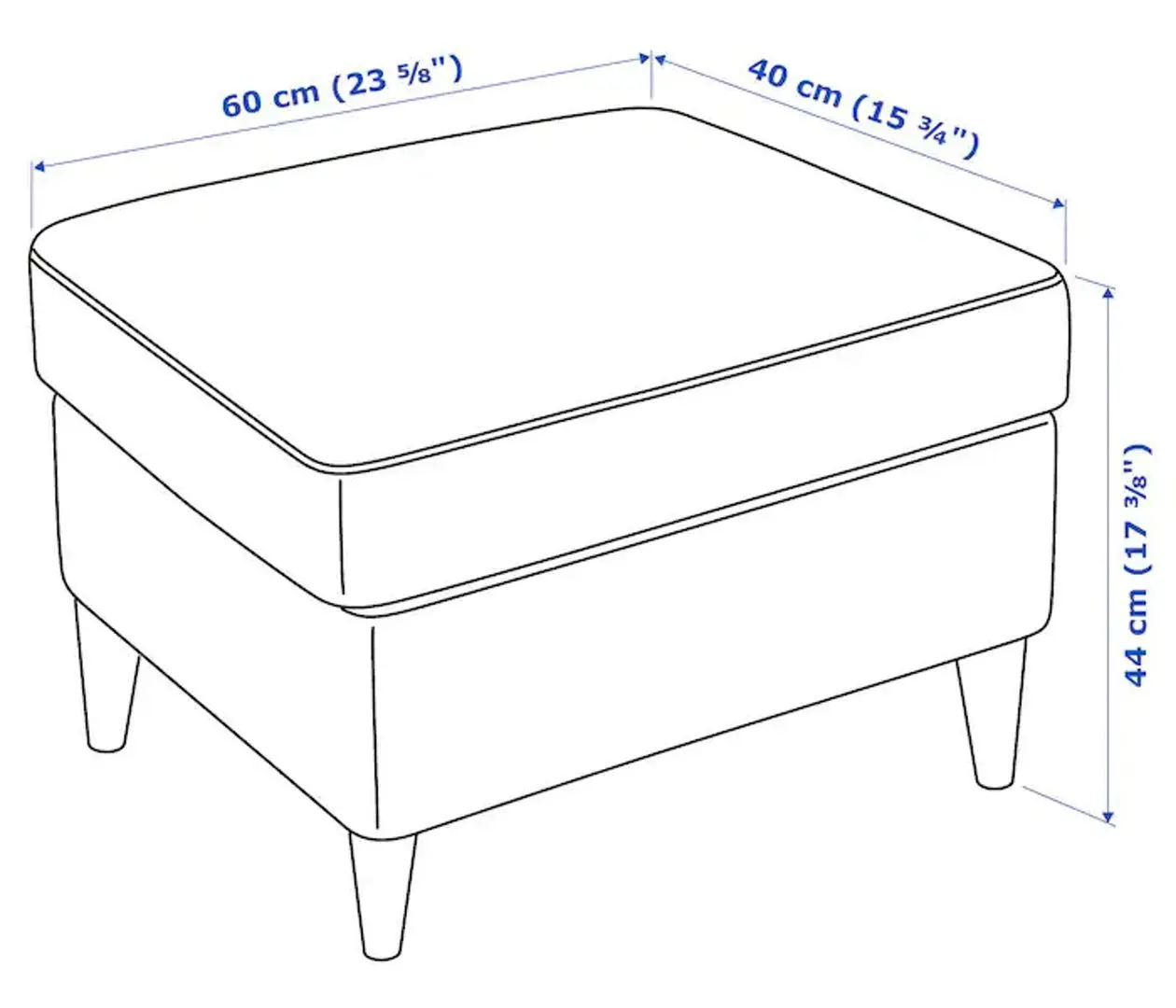 Fotoliu cu puf Ikea Strandmon (Skiftebo Galben) - 6