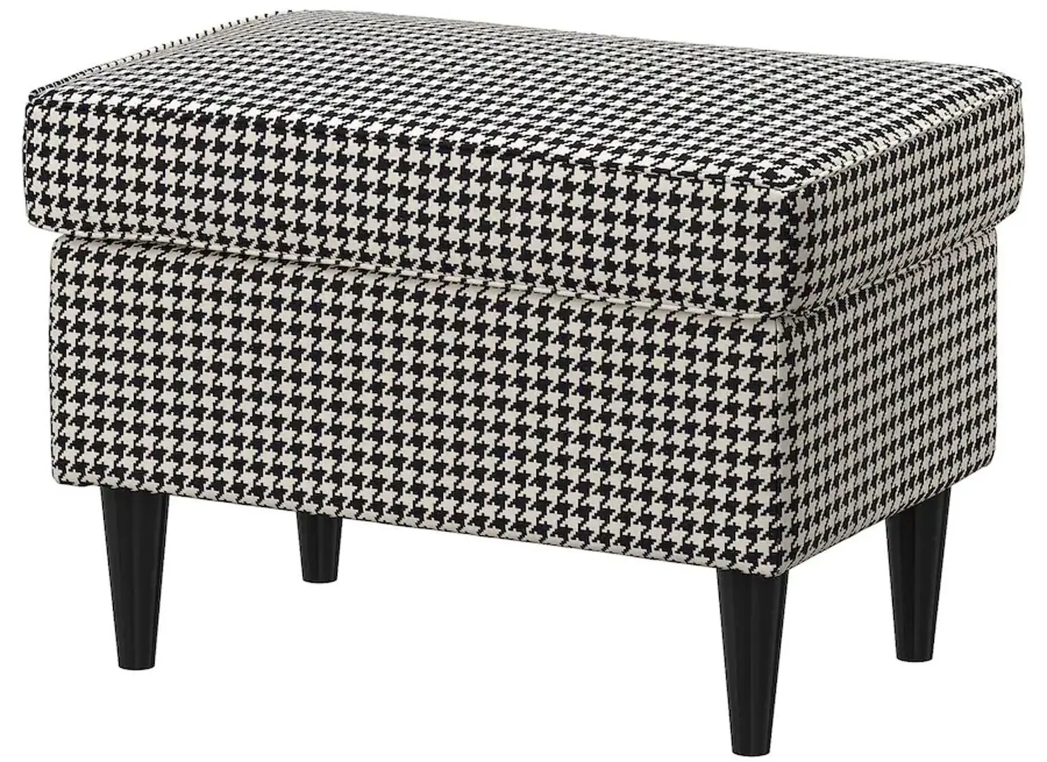 Fotoliu cu puf Ikea Strandmon (Vibberbo Negru/Bej) - 2