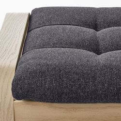 Fotoliu cu taburet Ikea Poang/Gunnared (Furnir stejar alb/Gri inchis) Thumb