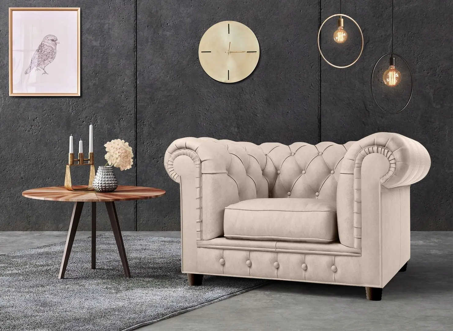 Fotoliu Inspira Furniture Cambridge Riviera 21 (Beige)