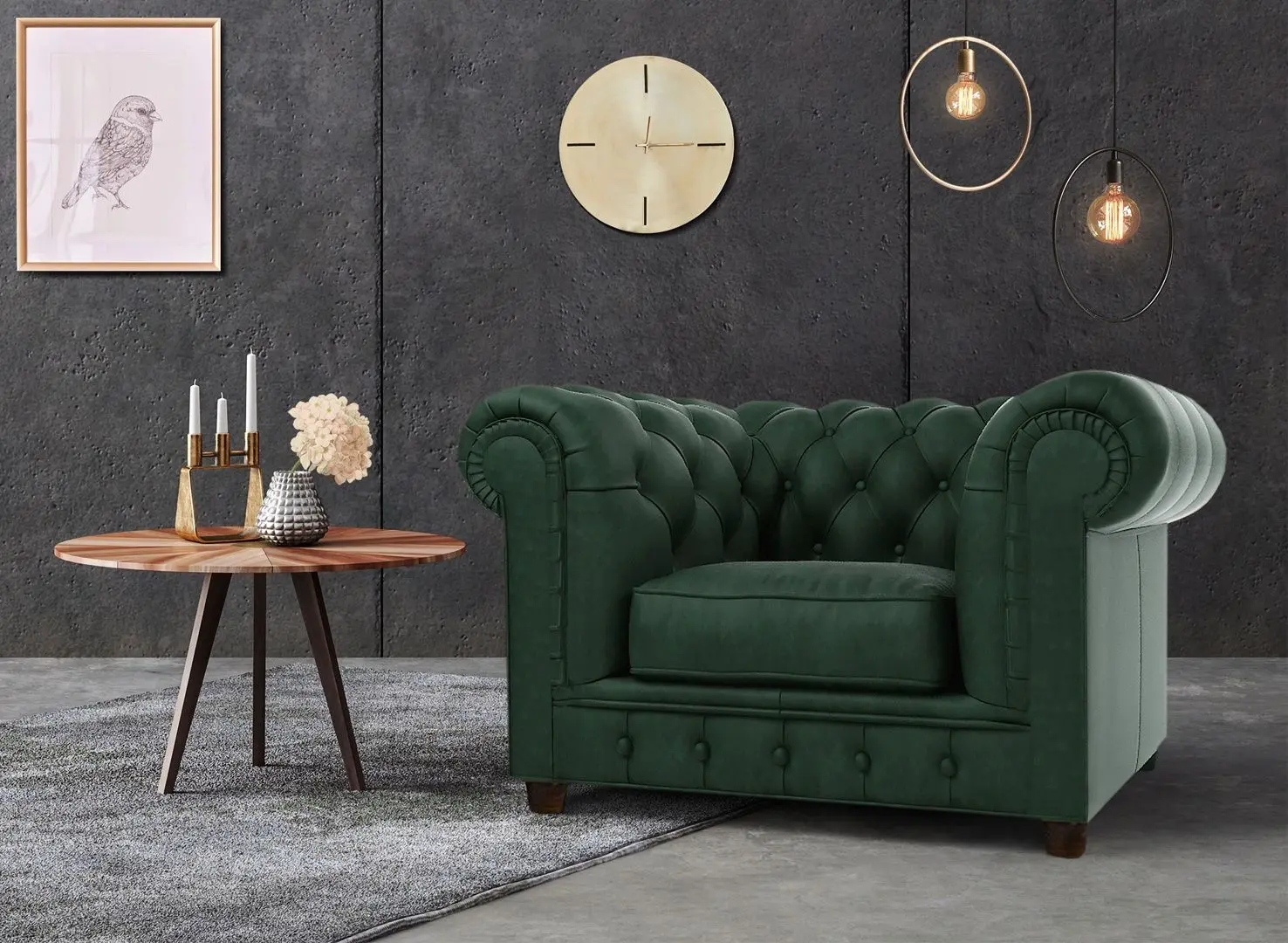 Кресло Inspira Furniture Cambridge Riviera 38 (Dark Green)