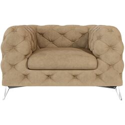 Кресло Inspira Furniture Chelsea Riviera 24 (Beige/Silver) Thumb