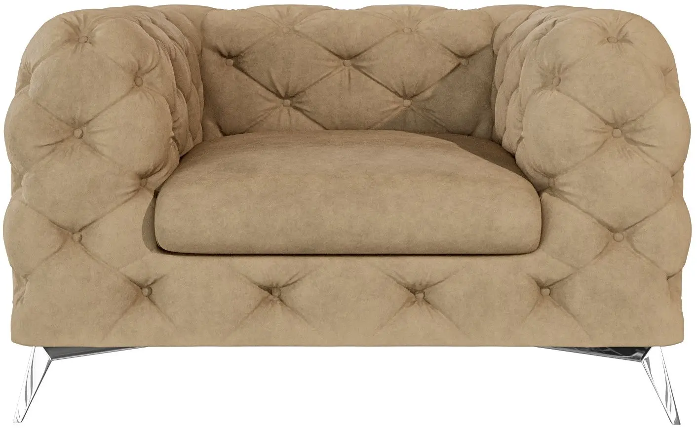 Кресло Inspira Furniture Chelsea Riviera 24 (Beige/Silver)