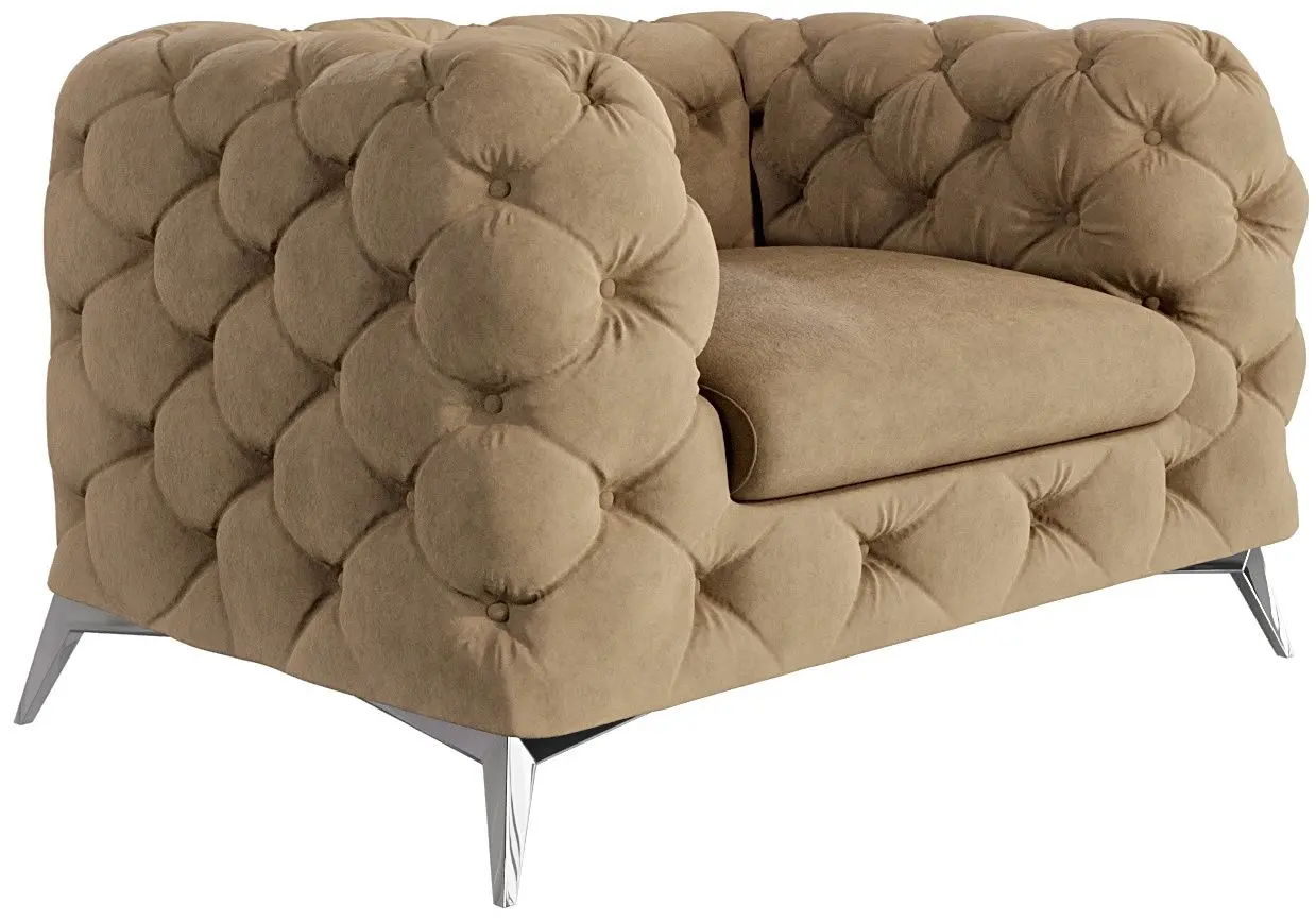 Кресло Inspira Furniture Chelsea Riviera 24 (Beige/Silver)