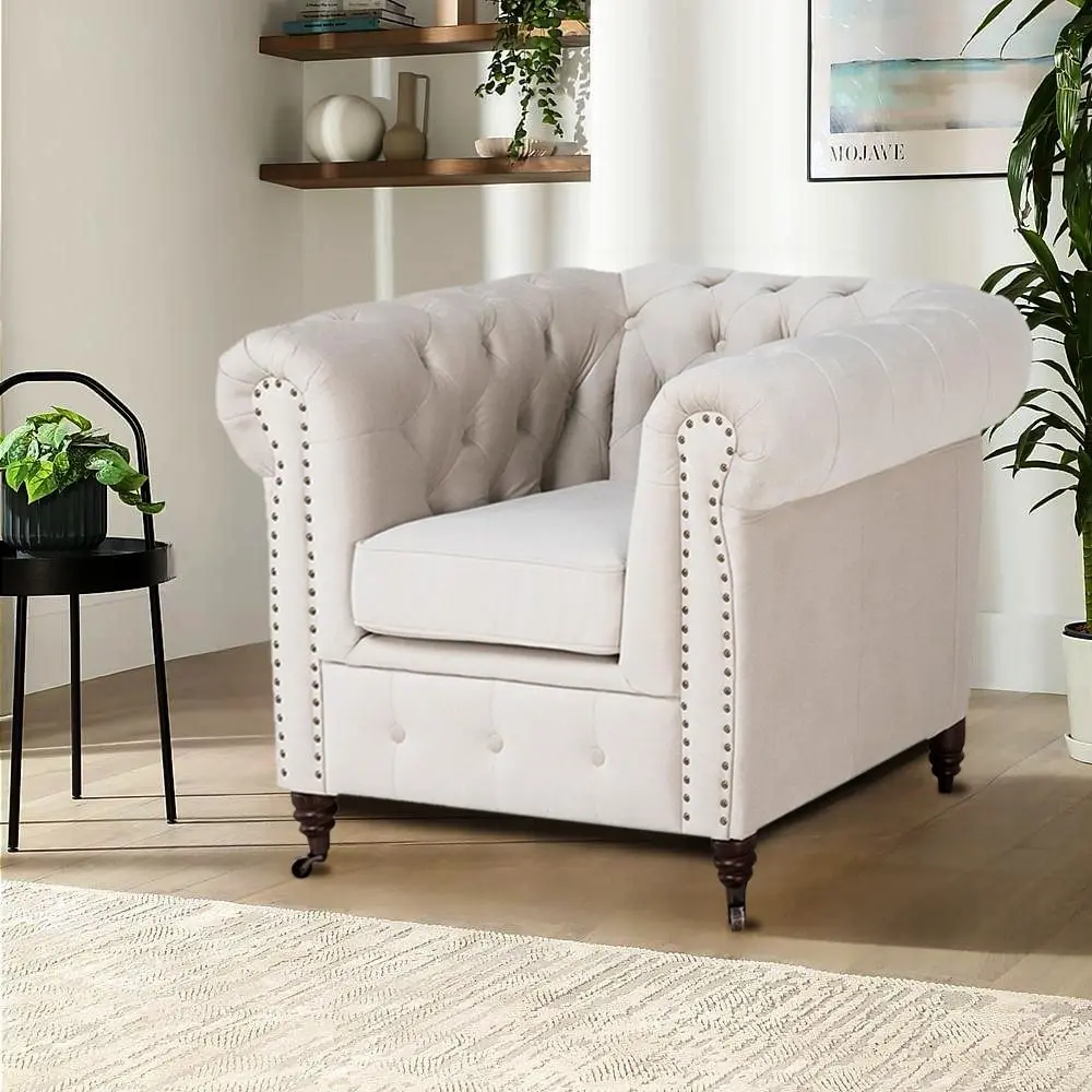 Fotoliu Inspira Furniture Oxford with Casters/York Amore 31 (Grey)