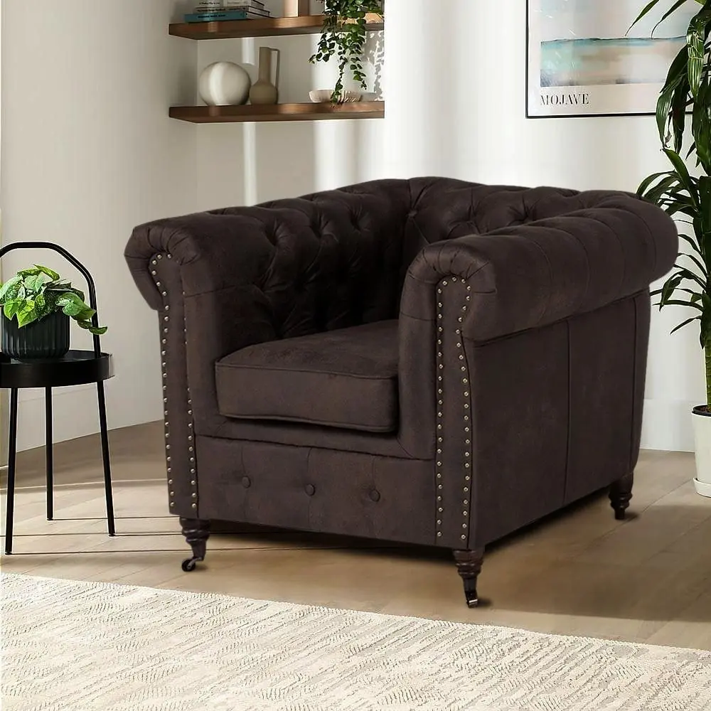 Кресло Inspira Furniture Oxford with Casters Gobi 04 (Brown)