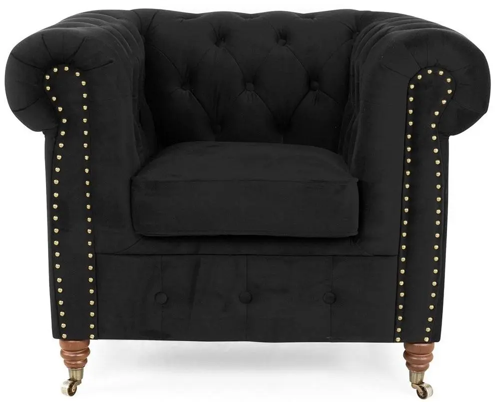 Кресло Inspira Furniture Oxford with Casters Riviera 100 (Black)