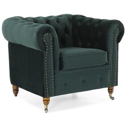 Кресло Inspira Furniture Oxford with Casters Riviera 38 (Dark Green) Thumb