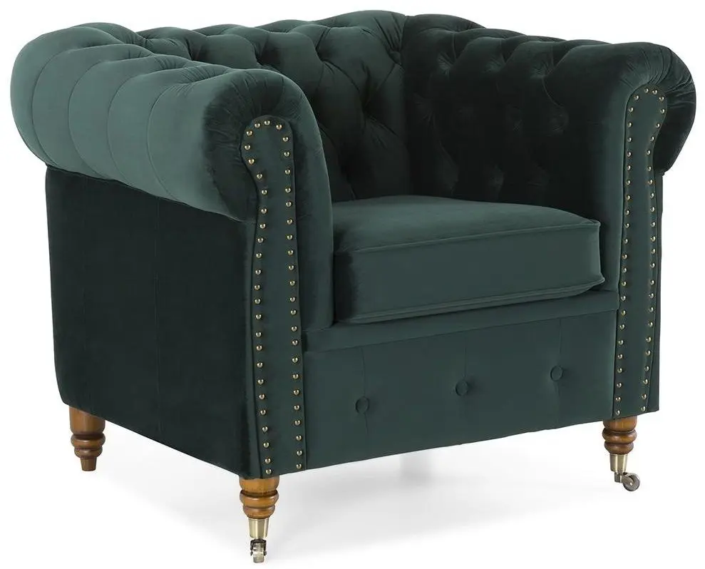 Кресло Inspira Furniture Oxford with Casters Riviera 38 (Dark Green)