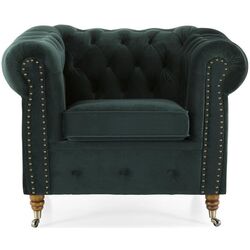 Кресло Inspira Furniture Oxford with Casters Riviera 38 (Dark Green) Thumb