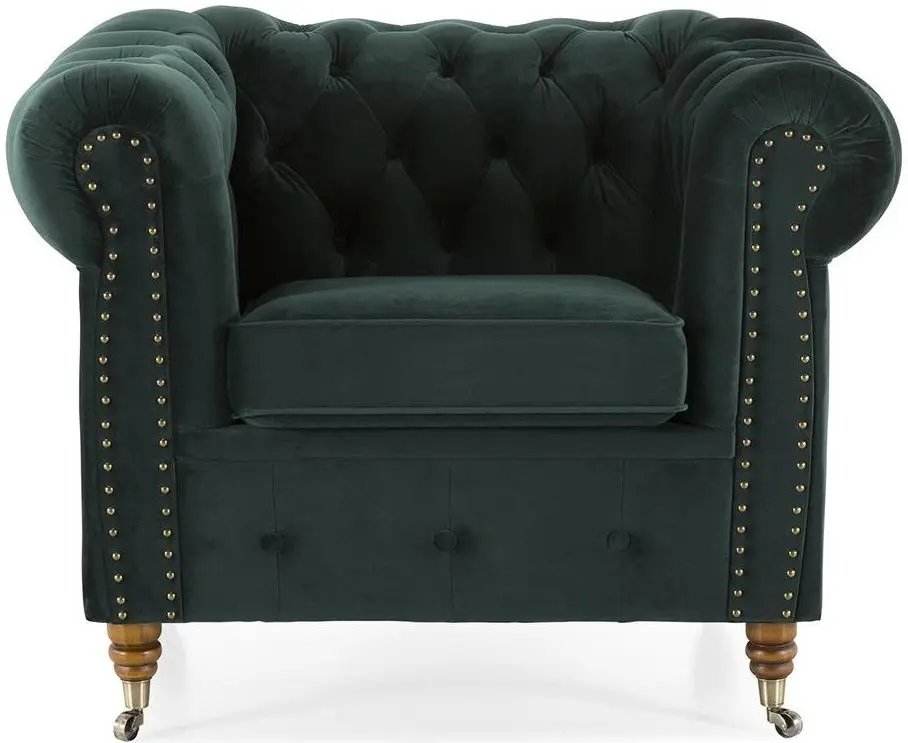 Кресло Inspira Furniture Oxford with Casters Riviera 38 (Dark Green)