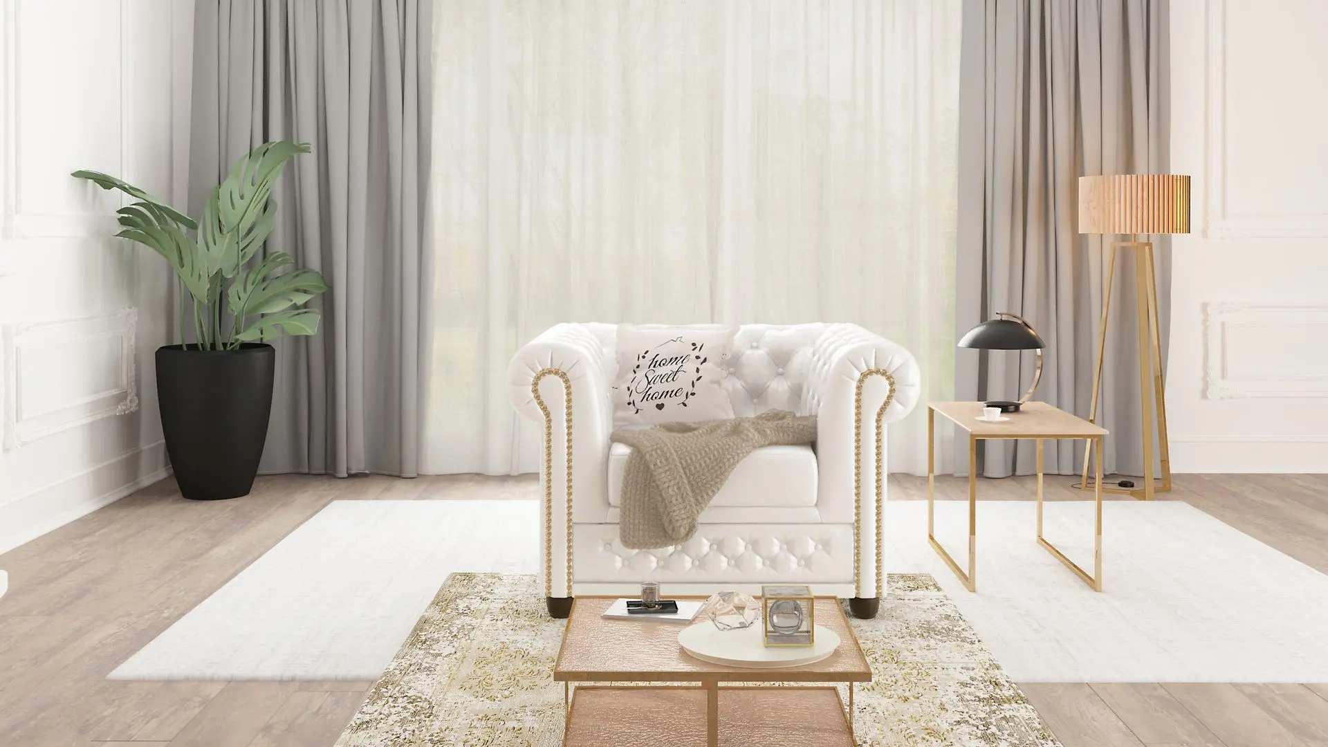 Fotoliu Inspira Furniture York MG 0 (White)