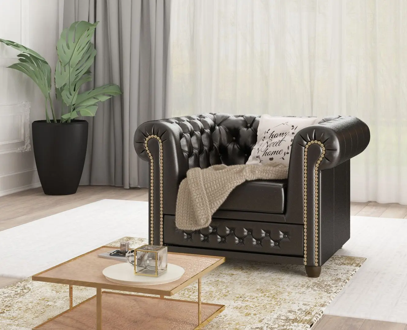 Fotoliu Inspira Furniture York MG 13 (Black)
