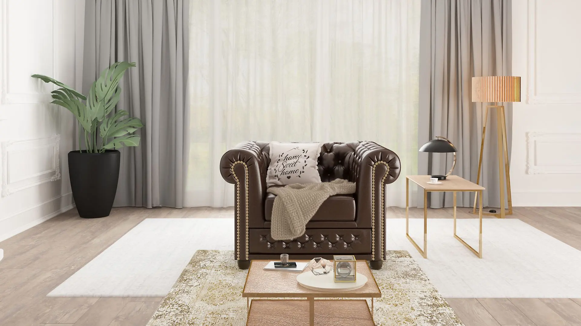 Fotoliu Inspira Furniture York MG 14 (Brown)