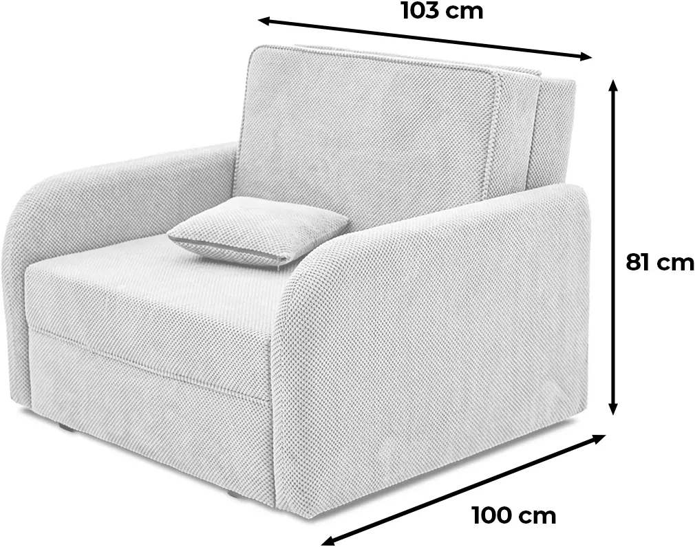 Кресло Magnifico Meble Somo 80 Onega 08 (Light Grey)