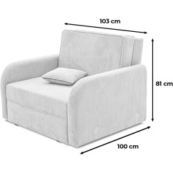 Fotoliu Magnifico Meble Somo 80 Onega 15 (Pink) Thumb