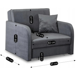 Set fotolii 2buc Mebel Elite Vero (Grey) Thumb