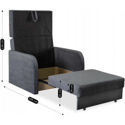 Set fotolii 2buc Mebel Elite Vero (Grey) Thumb
