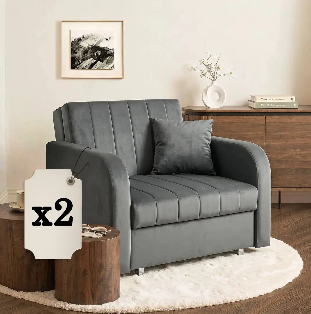 Set fotolii 2buc Mebel Elite Vero (Grey)