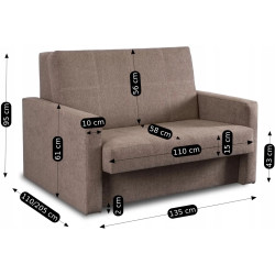 Set fotolii 2buc Mebel Elite Milan 2 (Beige) Thumb