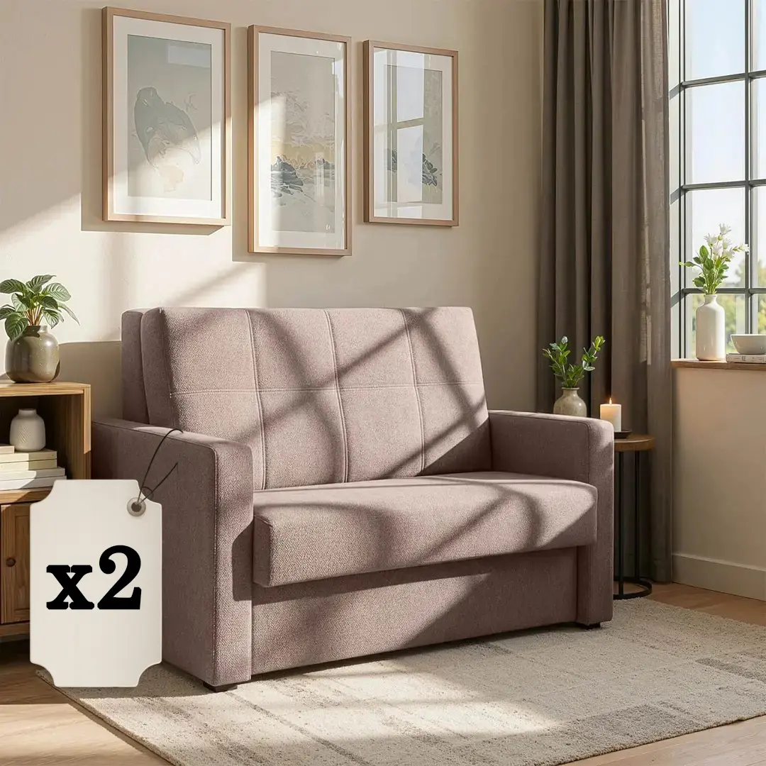 Set fotolii 2buc Mebel Elite Milan 2 (Beige)